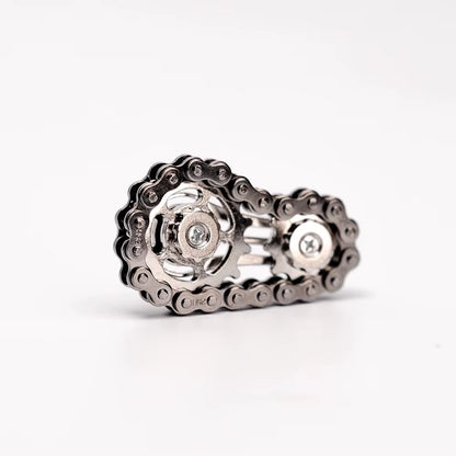 Sprockets Flywheel Fingertip Gyro Fidget Spinner Antistress Anxiety Metal Bike Chains EDC Spinner Fidget Toys for Adult Kids